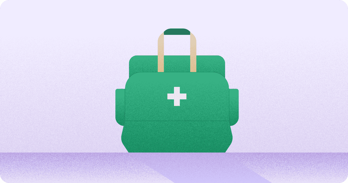Illustration of a medical bag