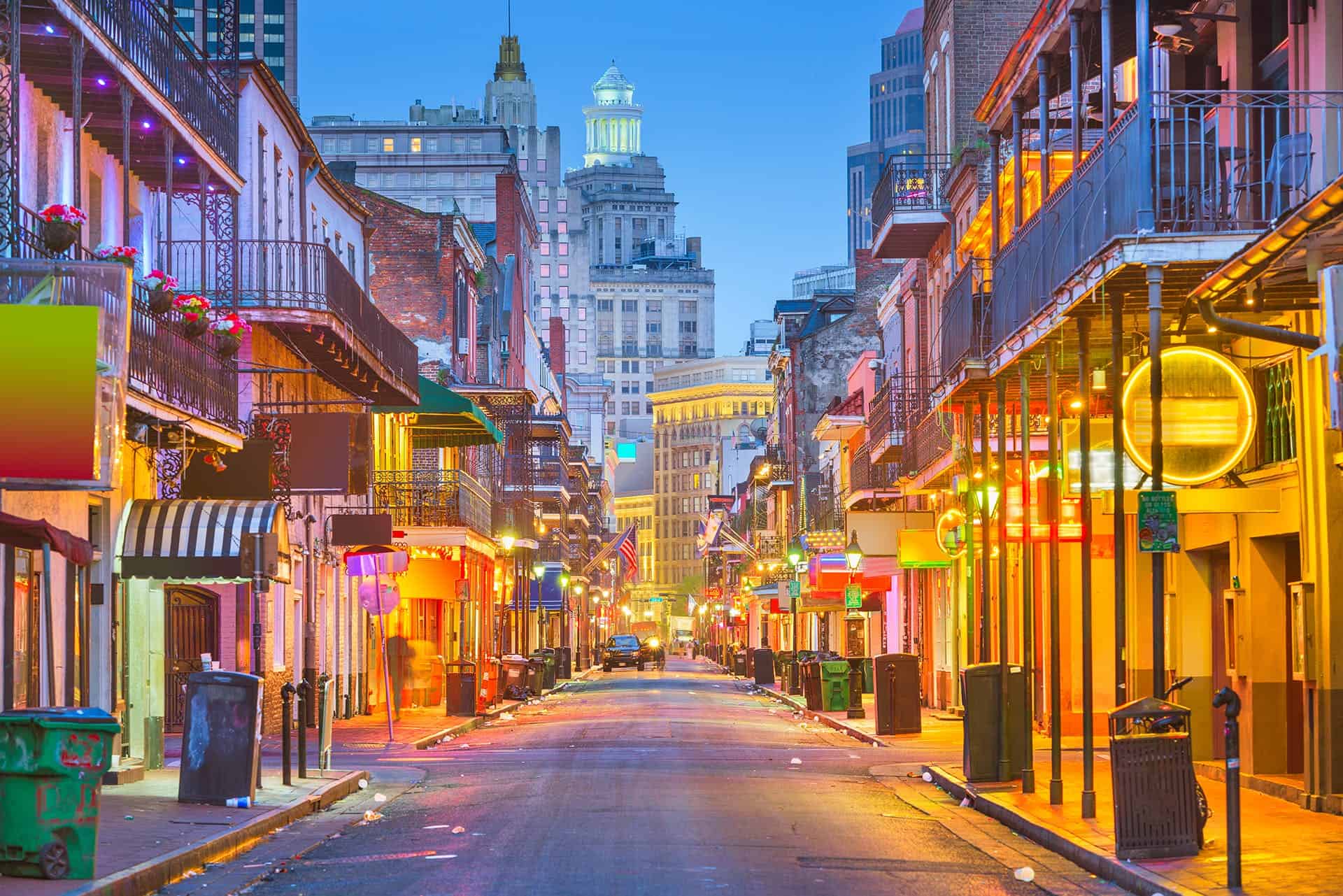 Bourbon St. in New Orleans, Louisiana
