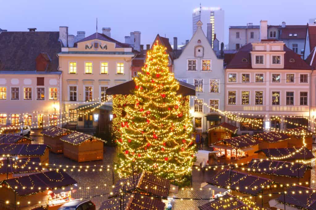 Christmas lights in Estonia