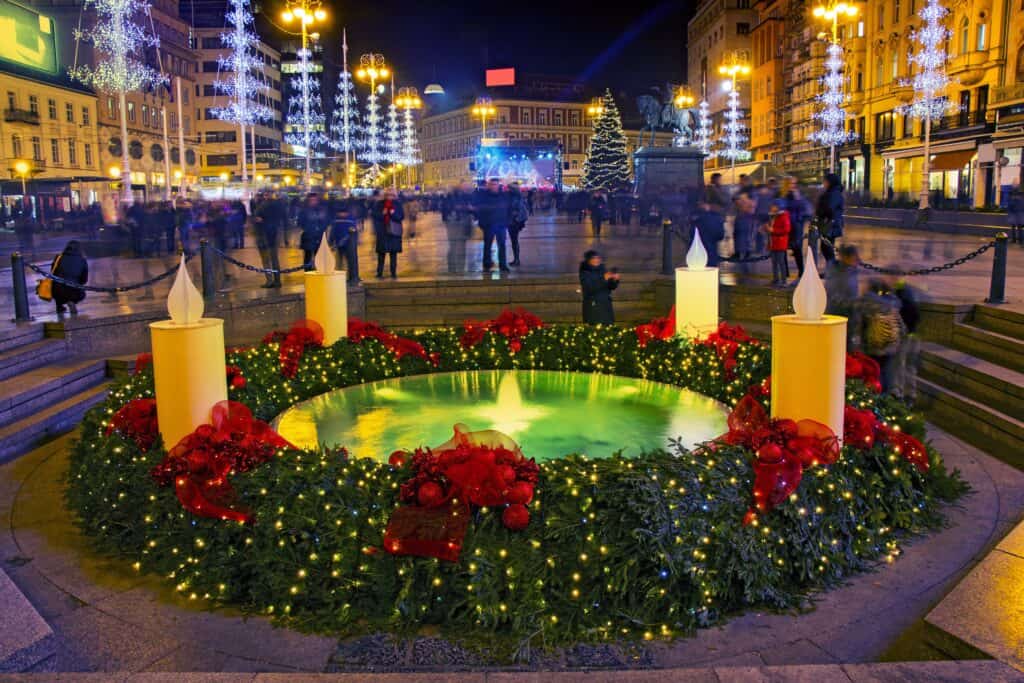 Christmas lights in Zagreb, Croatia. 
