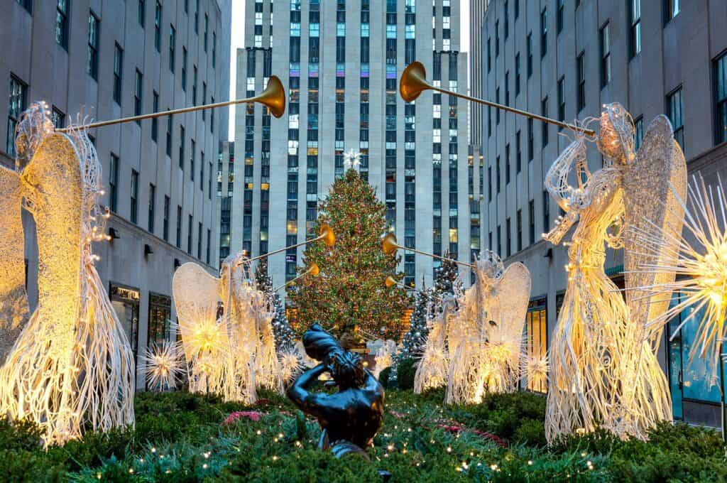Famous NYC Christmas decorations. 