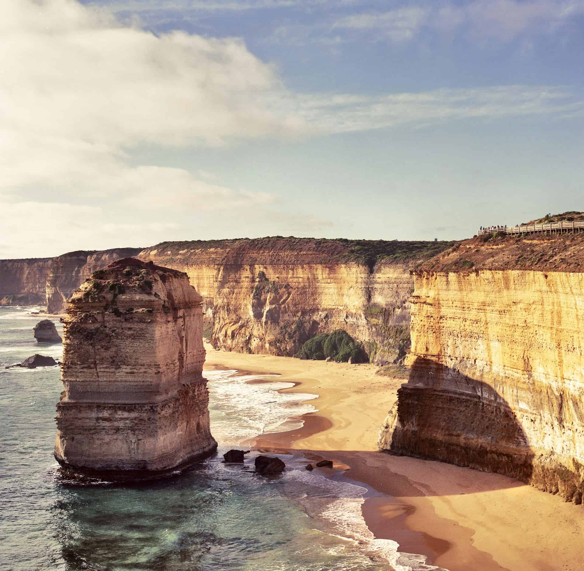 Australian coast with rocks
