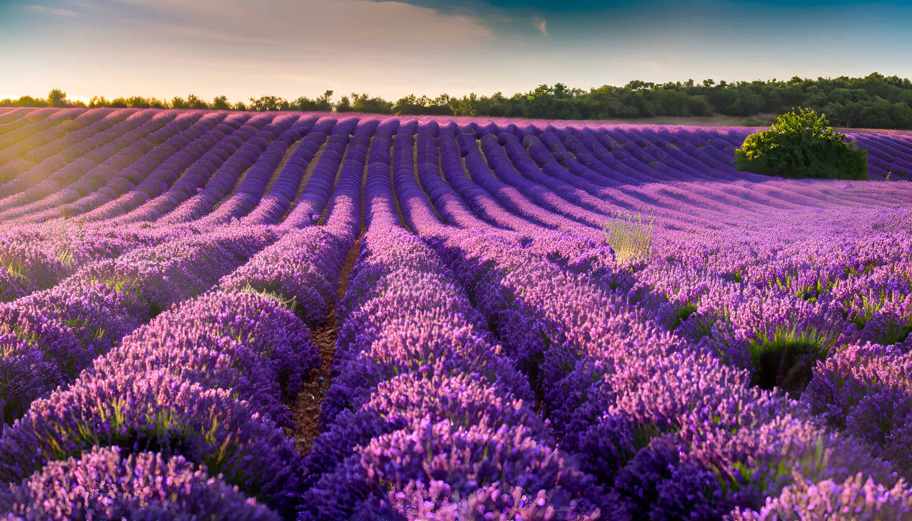 field of lavender in summer. Provence, France